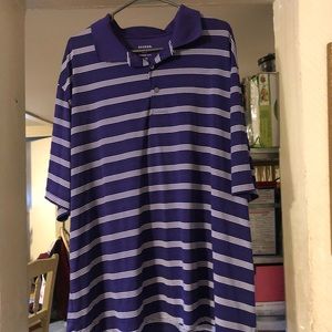 George Men's Short Sleeve Stripped Polo